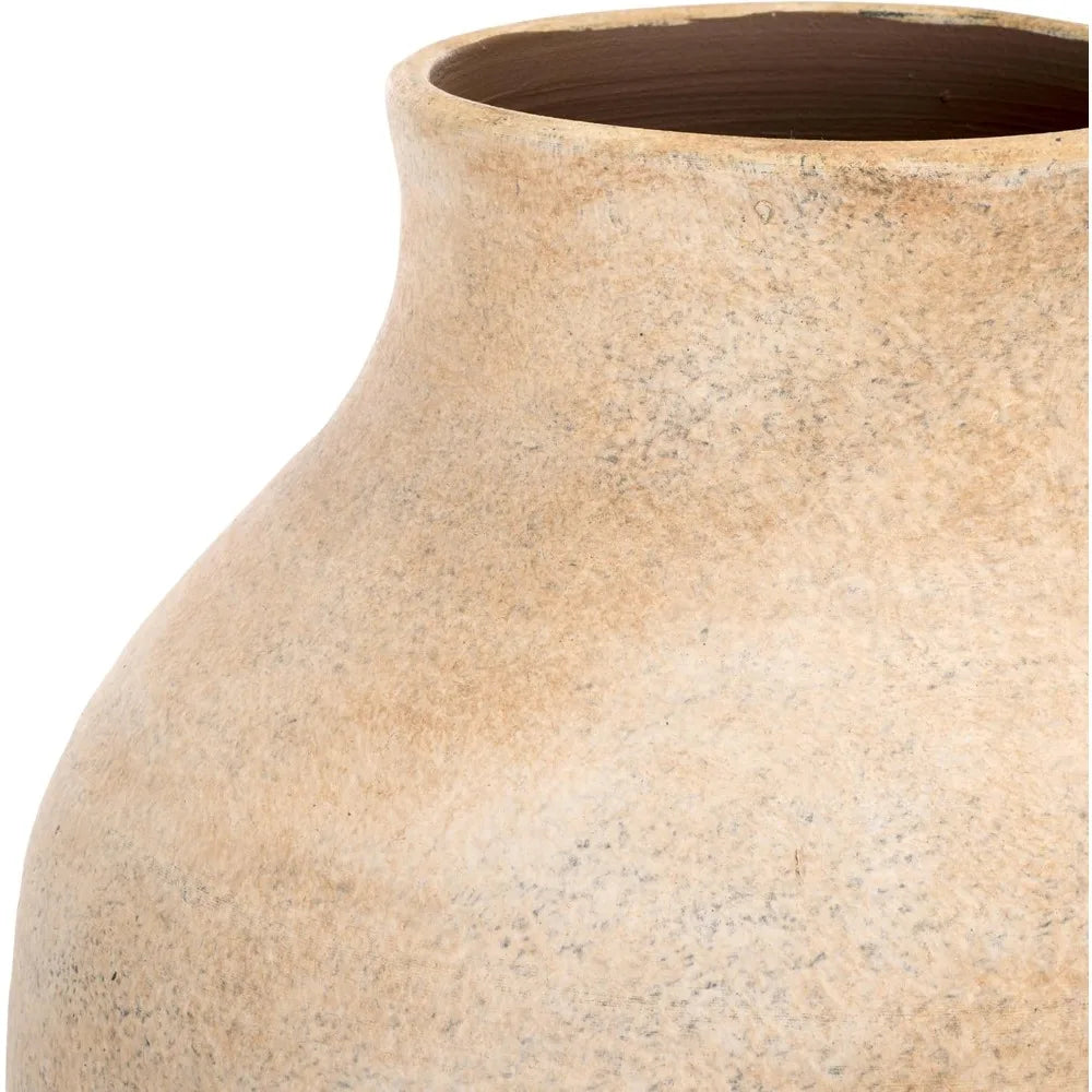 Natural Stoneware Decorative Vase Urn Style Elegant Versatile For Home Decor Living Room Office