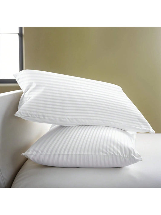 LDC Lux Decor Hotel Stripe Pillows Set of 2