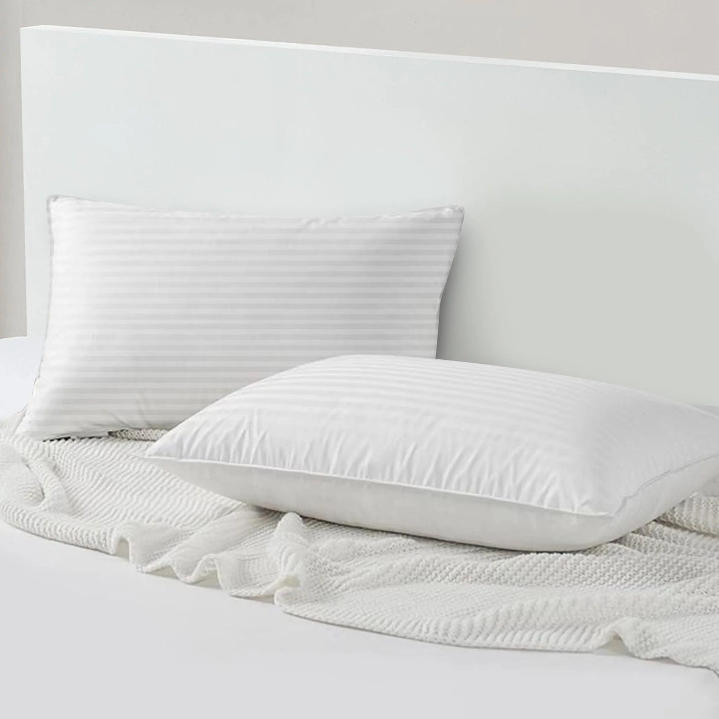 LDC Lux Decor Hotel Stripe Pillows Set of 2