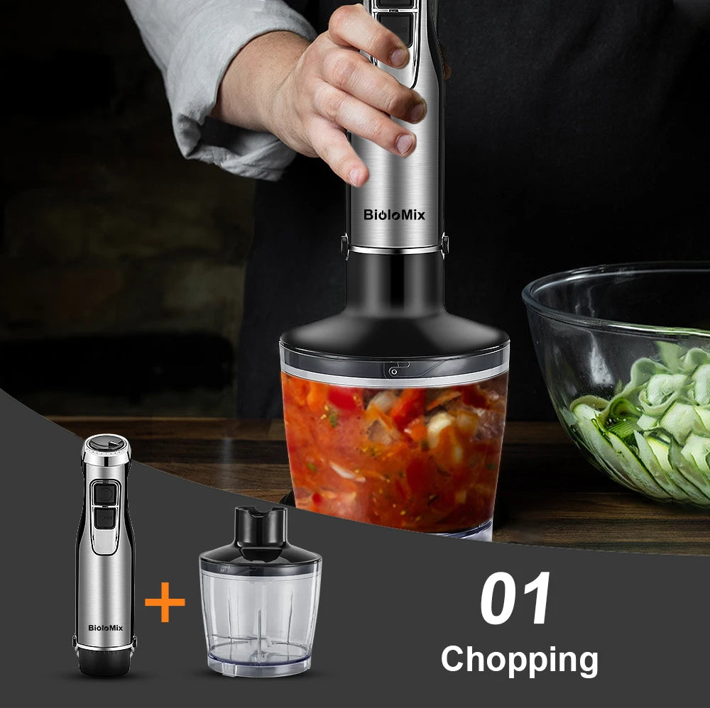Biolomix 4 In 1 Immersion Hand Blender With Smoothie Cup