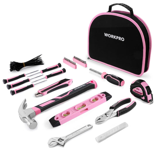WORKPRO 236 Piece Tool Kit With Carrying Pouch For DIY Home Maintenance And Repairs