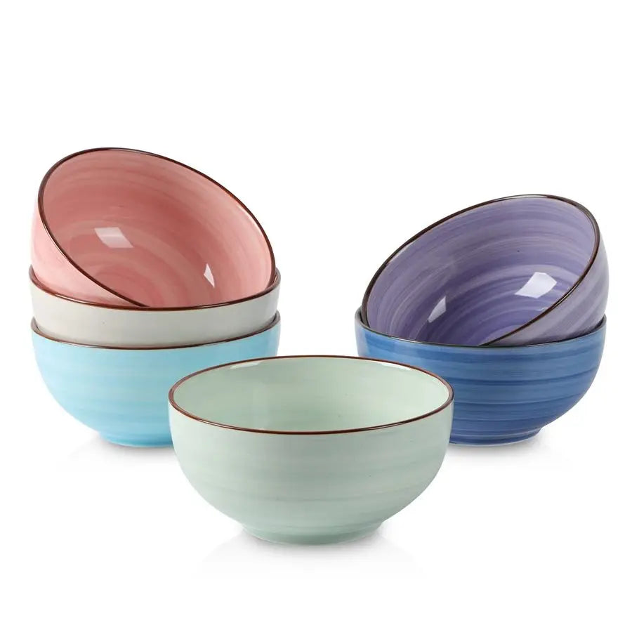 Ceramic Porcelain Deep Bowls Set For Cereal And Pasta