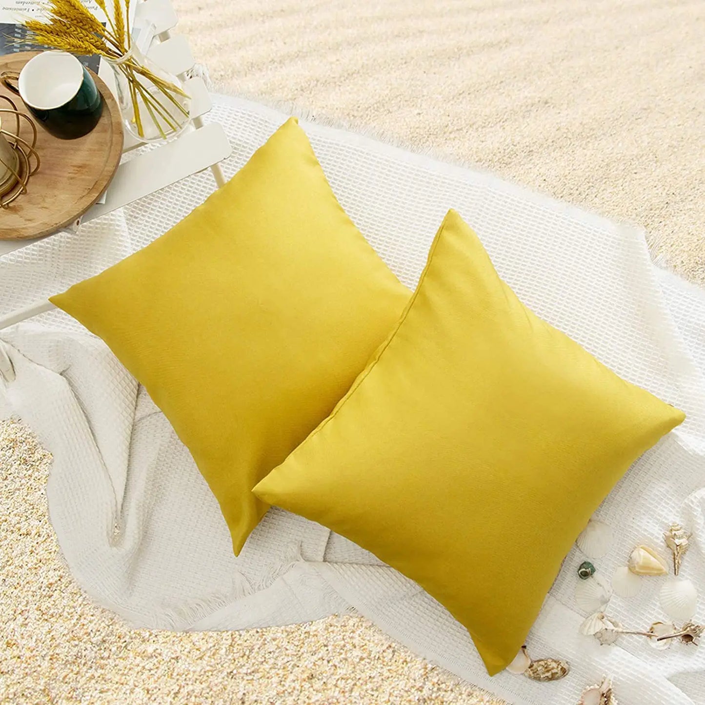 NONECN Outdoor Waterproof Cushion Cover For Patio And Garden