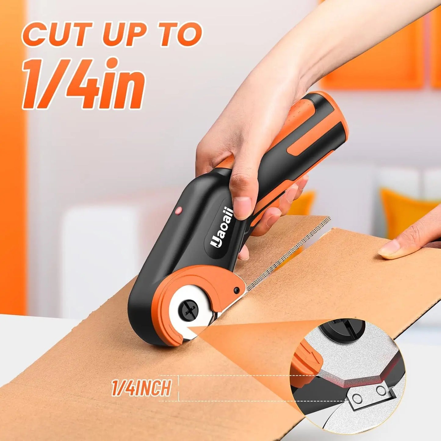 Seesii Cordless Rechargeable Scissors Cardboard Cutter