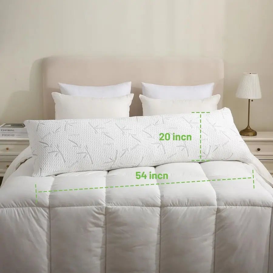 Memory Foam Body Pillow With Removable Pillowcase