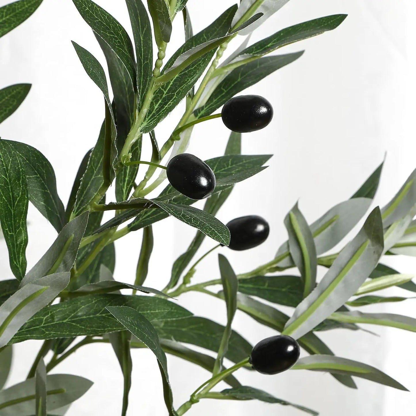 Olive Tree Silk Plant in Planter for Home Office Decor