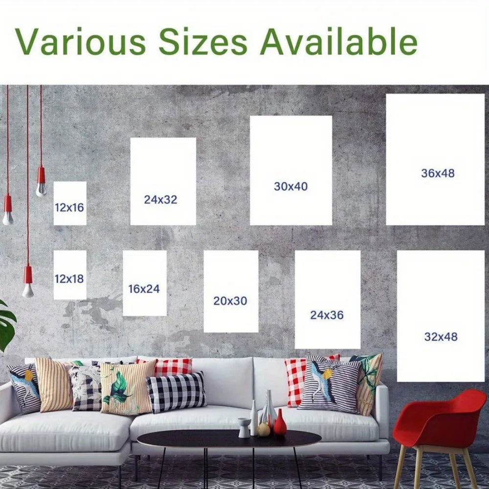 Art Deco Daffodil Canvas Artwork With Exquisitely Crafted TimberFrame InteriorSpaces