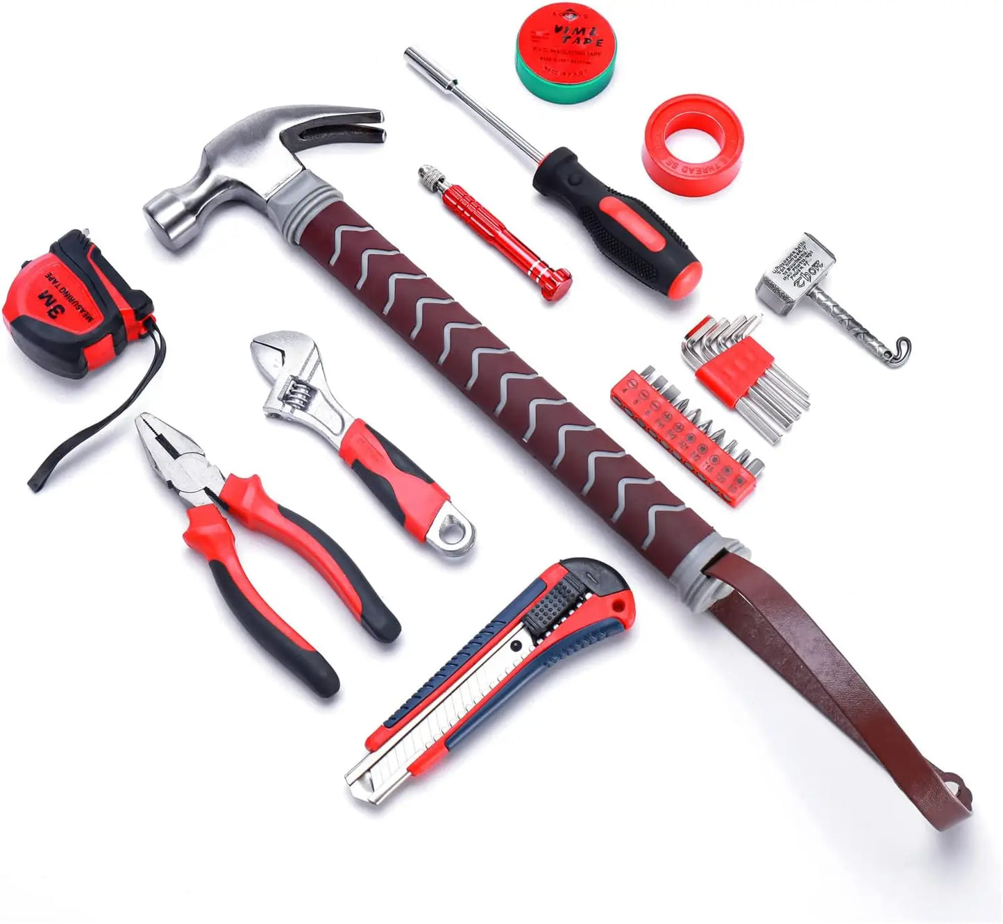 Durable 28-Piece Metal Tool Set For DIY And Car Repair