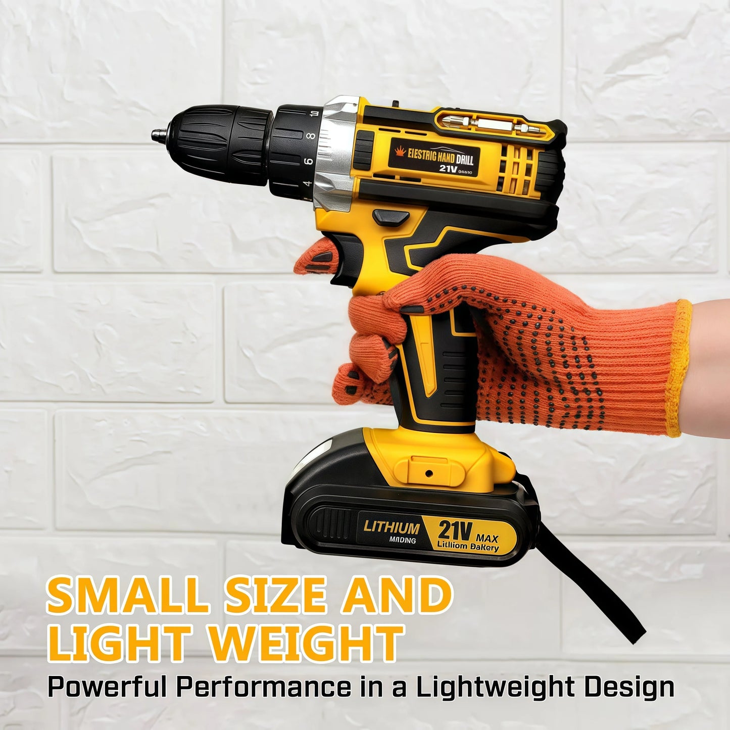 Lithium Battery Powered Drill And Screwdriver Combo Kit Home DIY