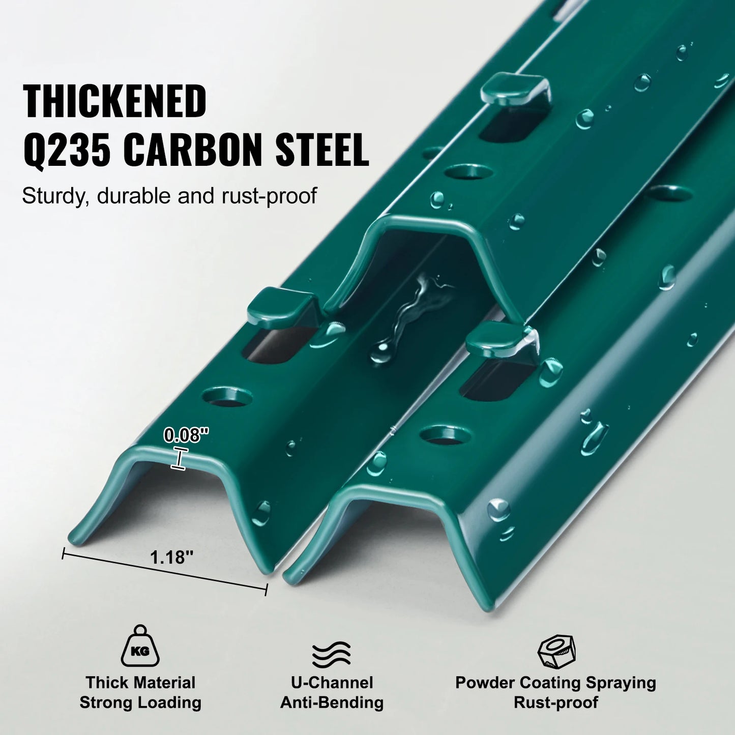 SucceBuy Heavy Duty T-Post Fence Post Steel Stakes