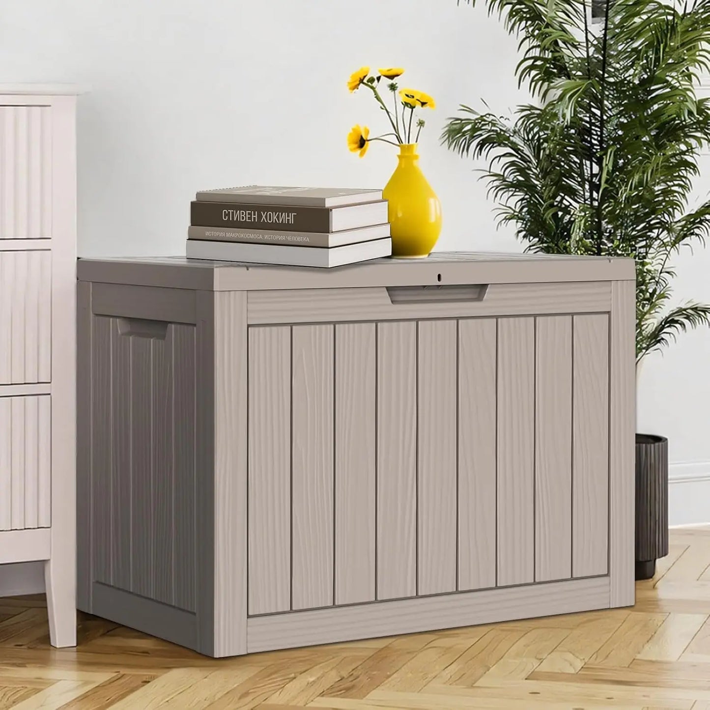 Deck Box Outdoor Storage Waterproof UV Lockable Lid For Patio And Garden