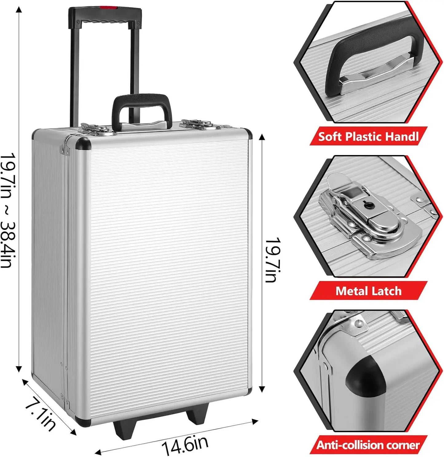 TLGREENDIY 799Pcs Tool Set With Trolley Case And Hand Tools