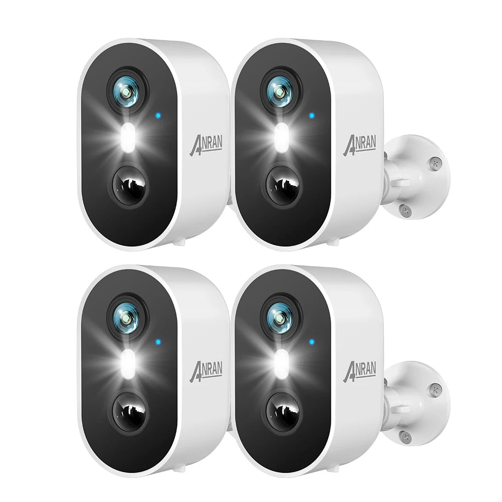 ANRAN 2K Rechargeable Battery Camera 2.4G WiFi Surveillance