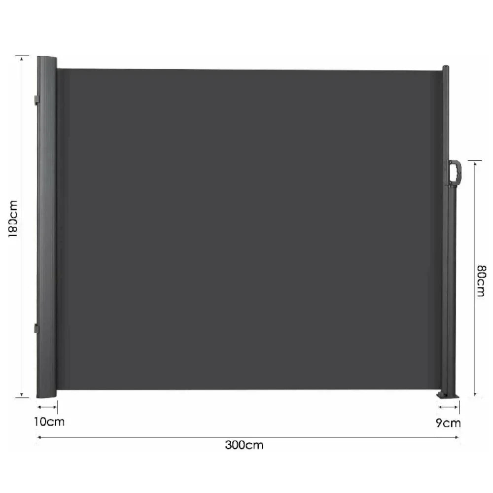 NONECN Retractable Side Awning Outdoor Patio Privacy Screen Weatherproofing Solution