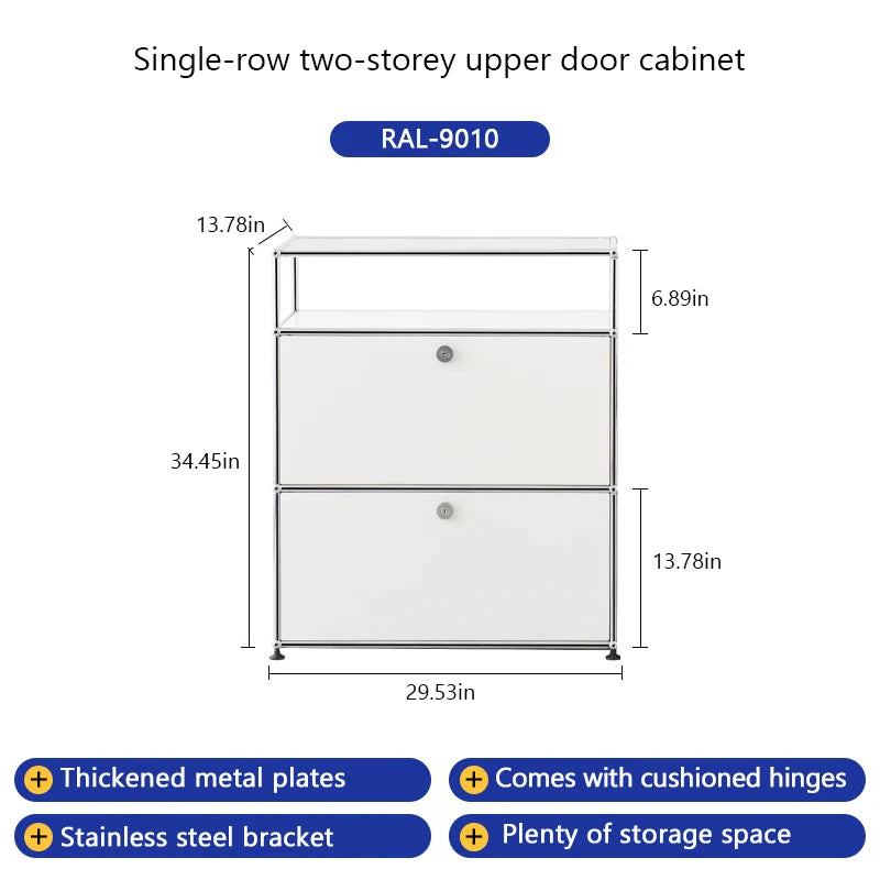 Bigcityfur TV Stand And Metal Corner Storage Cabinet