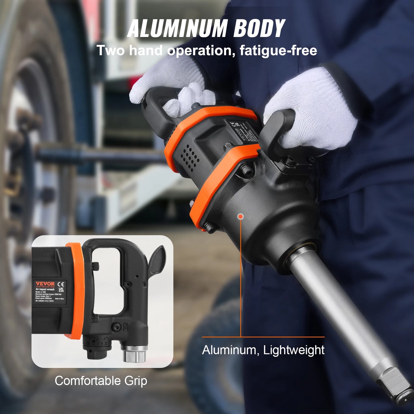 SucceBuy Pneumatic Impact Wrench For Heavy Duty Repairs