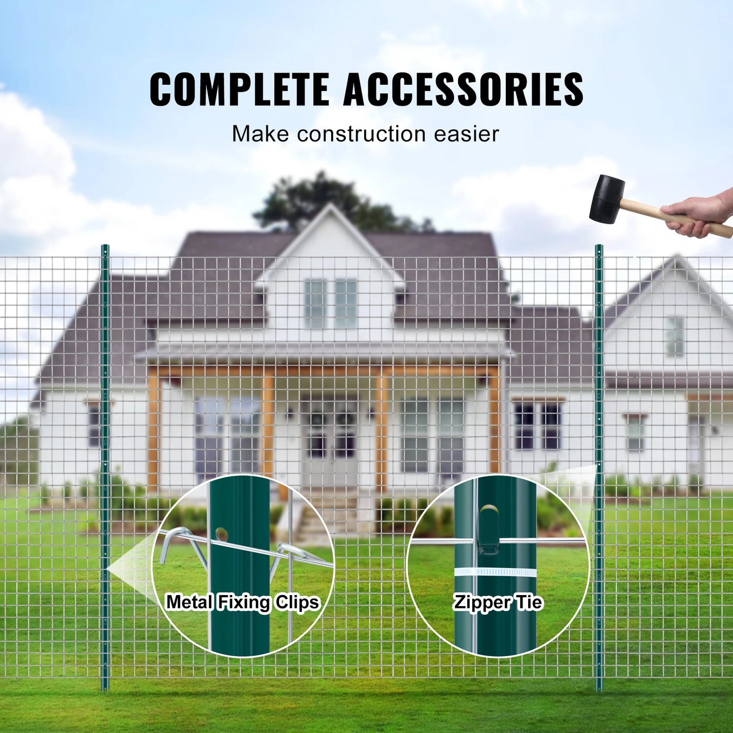 SucceBuy Heavy Duty T-Post Fence Post Steel Stakes