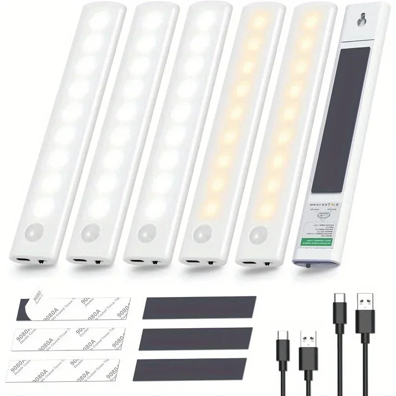 Under Cabinet Motion Sensor LED Lights Rechargeable Battery Operated