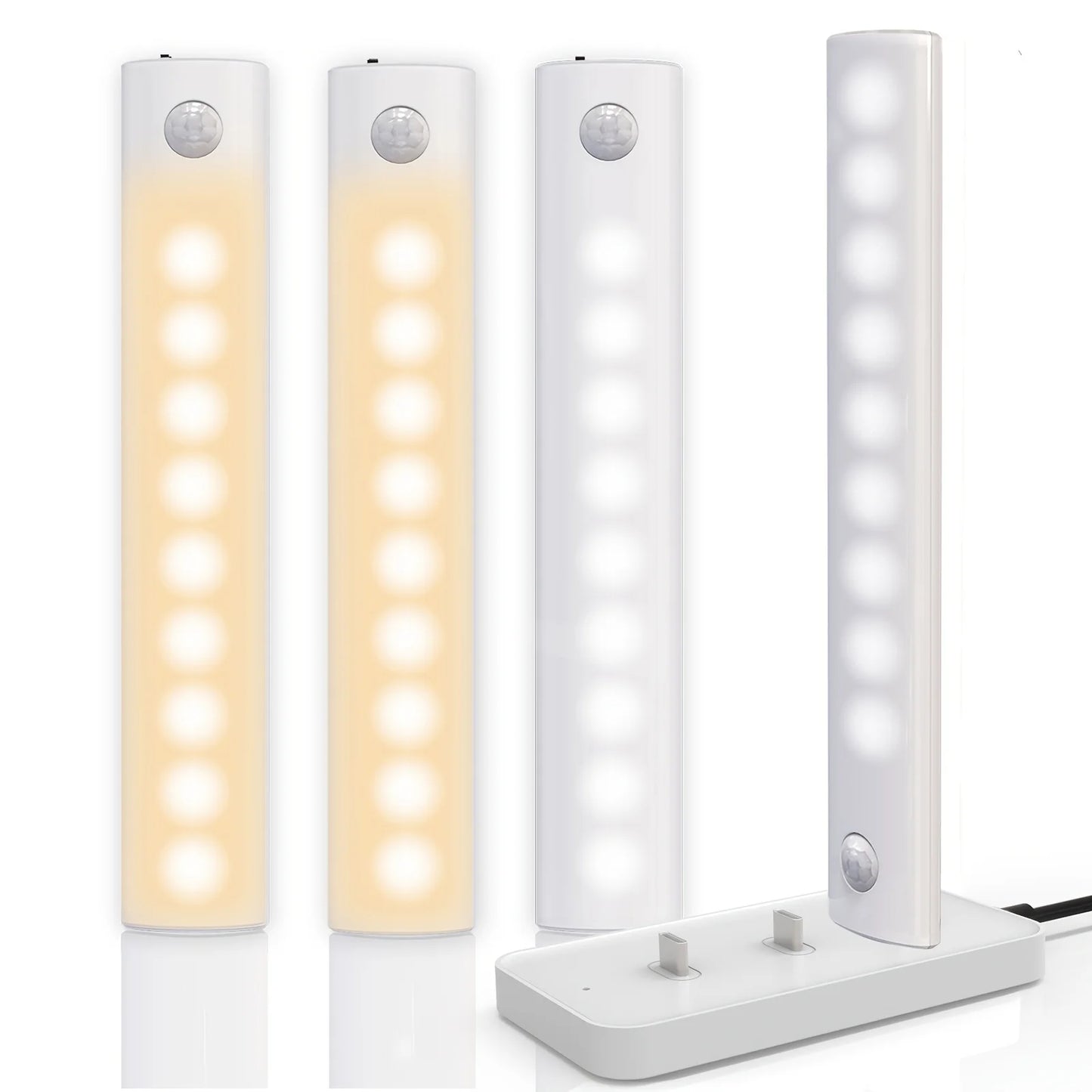 Under Cabinet Motion Sensor LED Lights Rechargeable Battery Operated