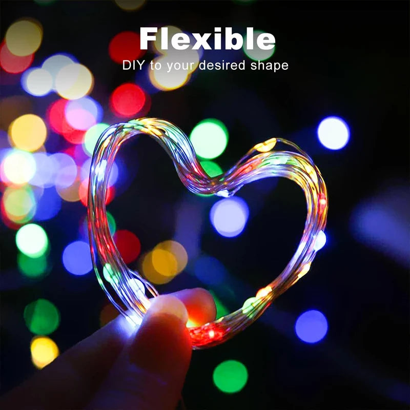 Minetom Outdoor Solar String Lights, 300LED, 8 Modes