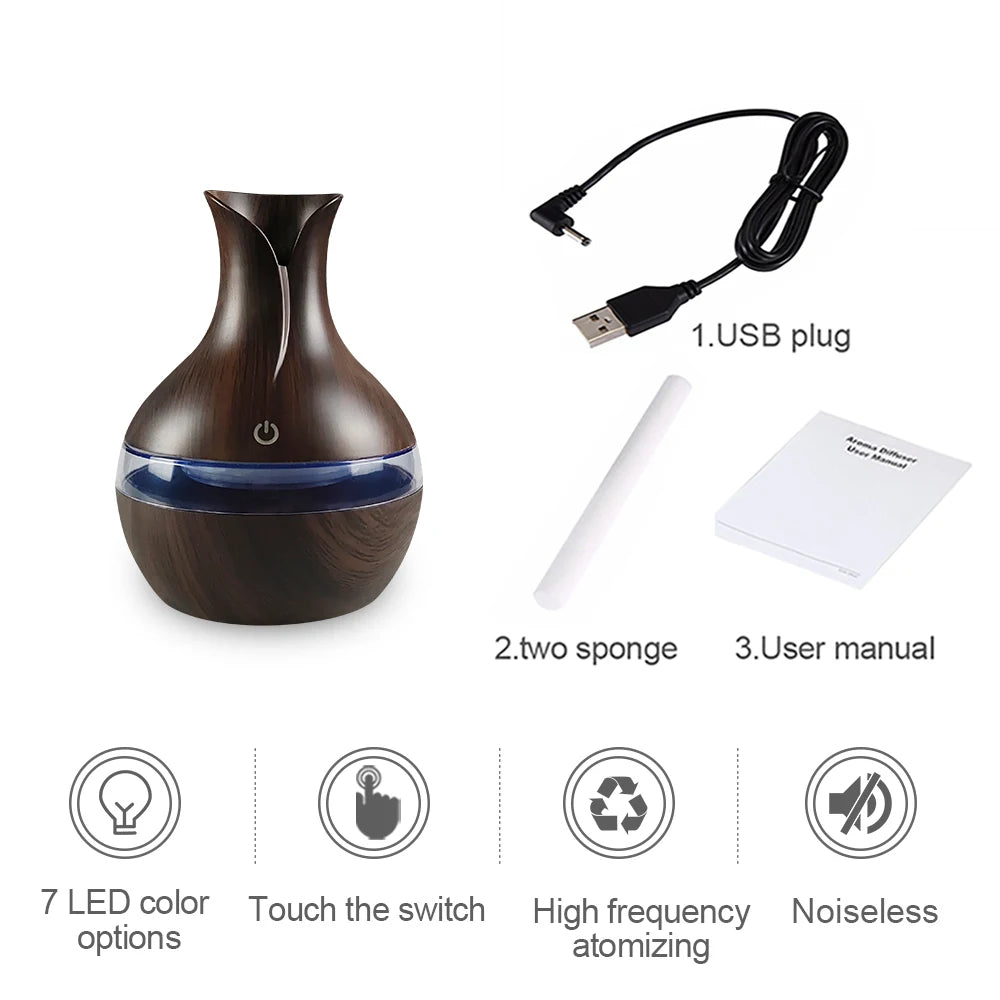 Miflame Air Humidifier Mood LED Diffuser USB Rechargeable
