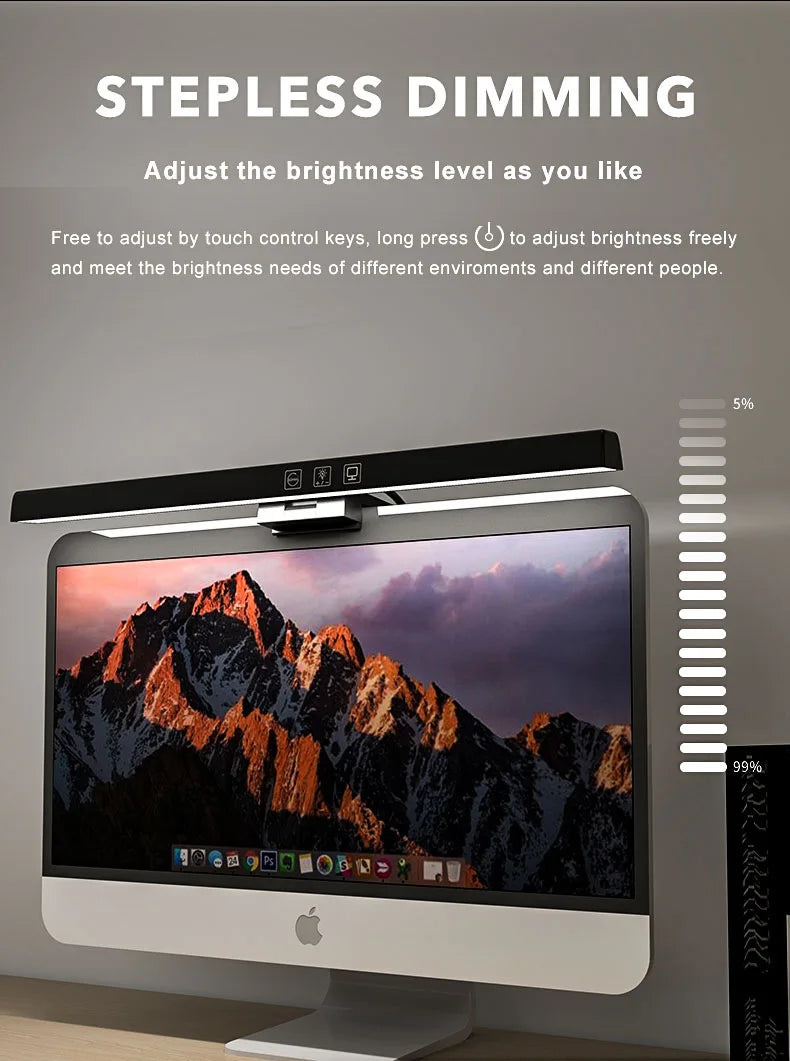 HomeFish Monitor Light Bar USB Desk Lamp With Stepless Dimming