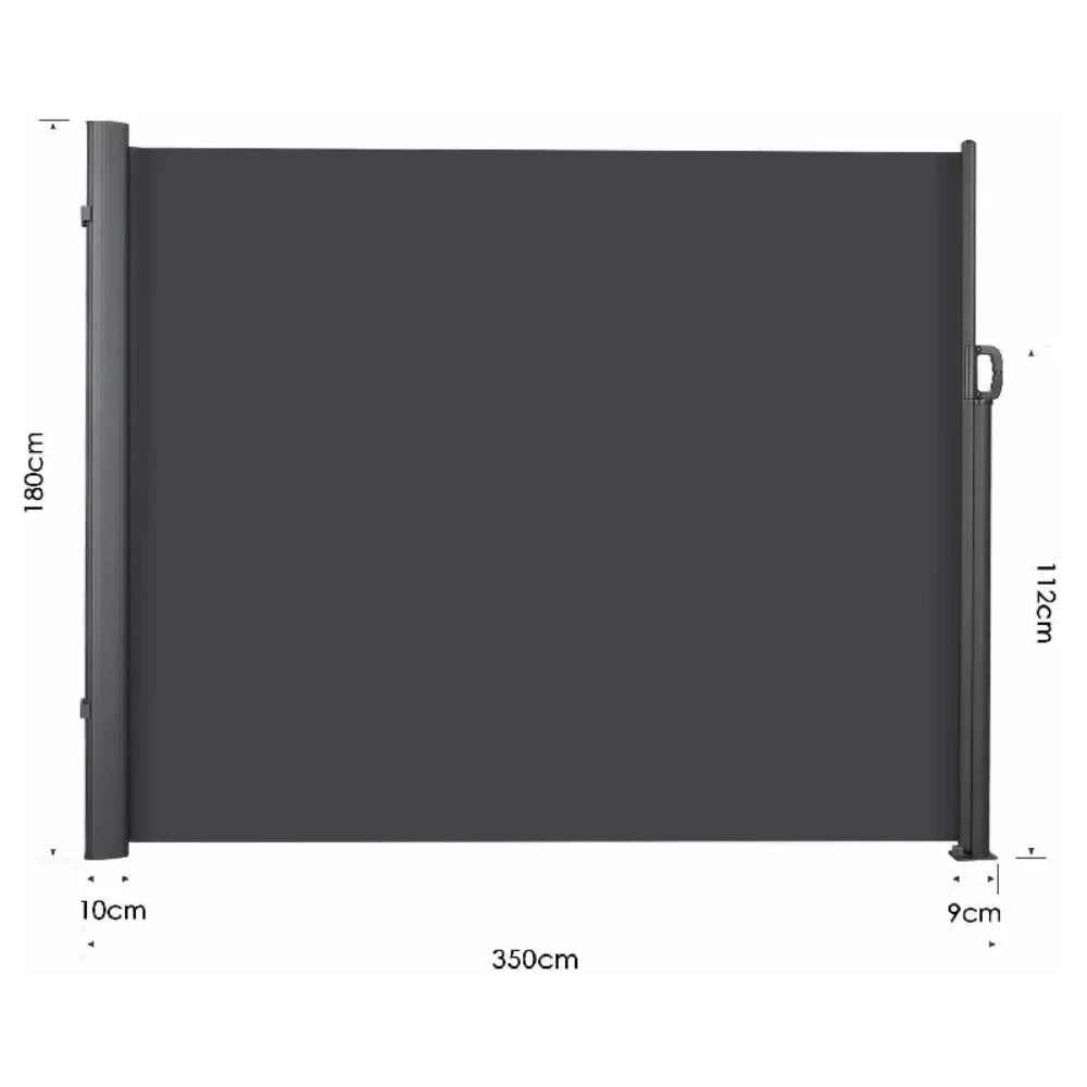 NONECN Retractable Side Awning Outdoor Patio Privacy Screen Weatherproofing Solution