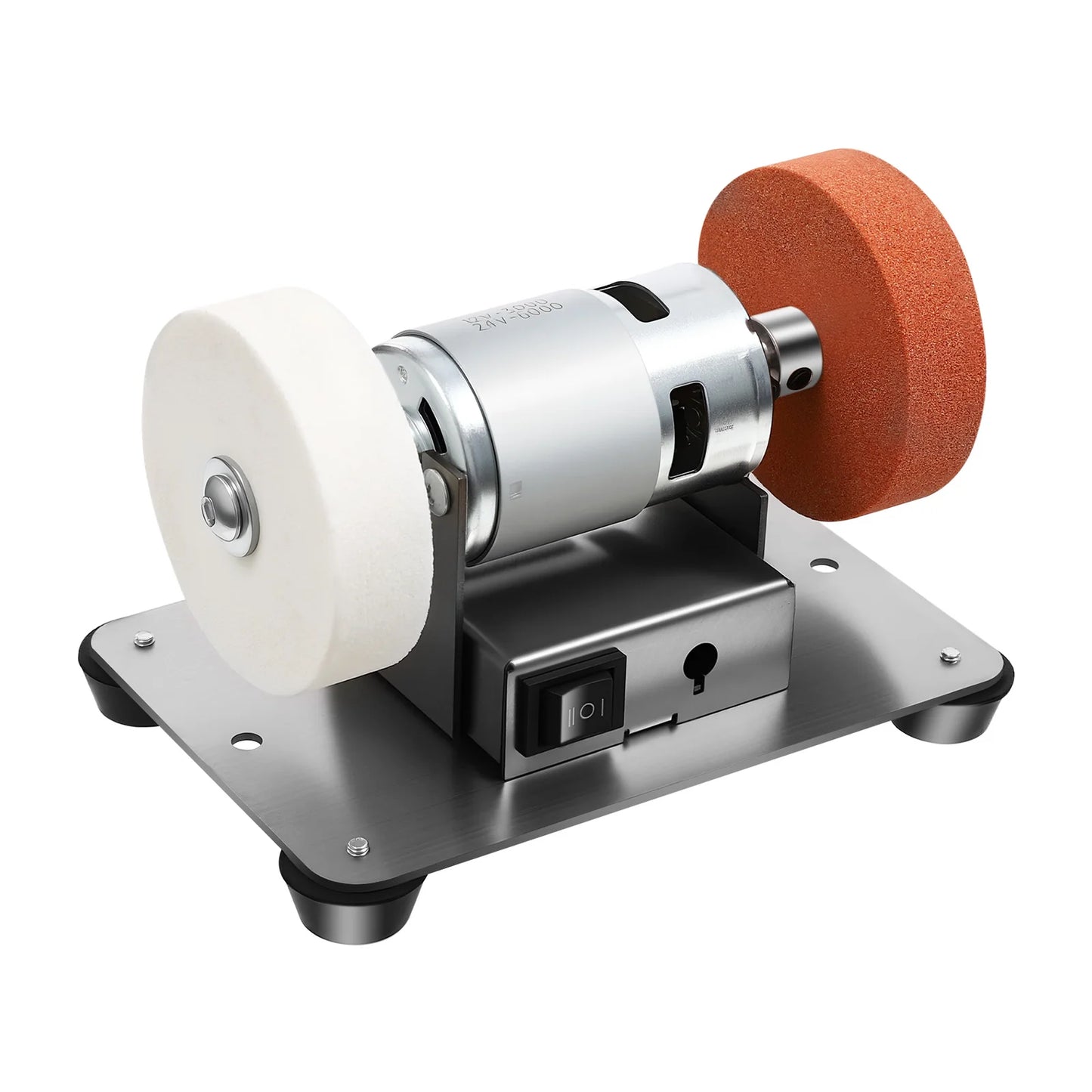 NONEDIY 96W Benchtop Sander Variable Speed Table Grinder 6000 RPM