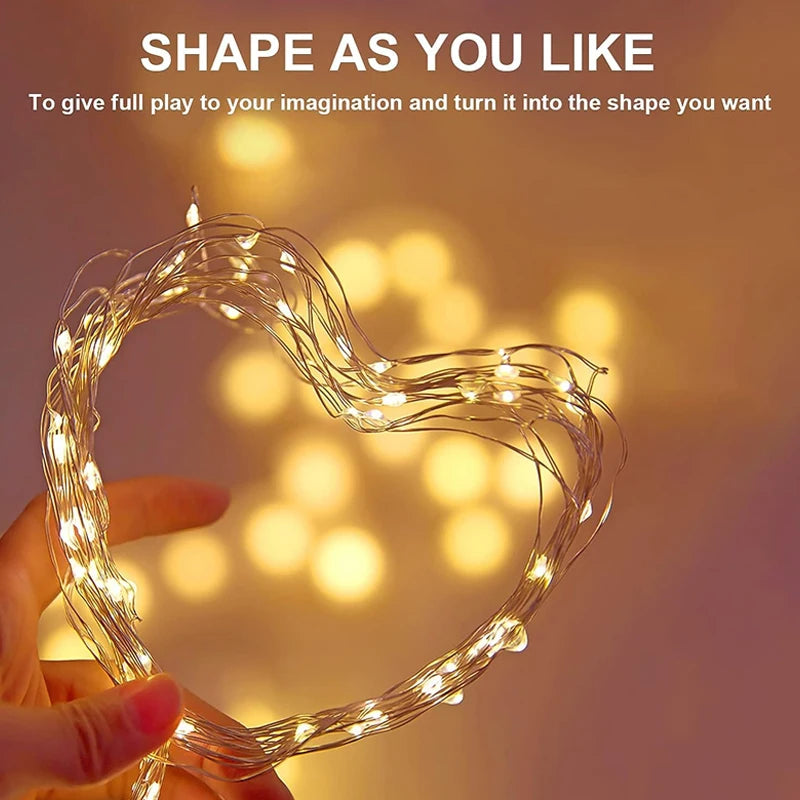 Minetom Outdoor Solar String Lights, 300LED, 8 Modes