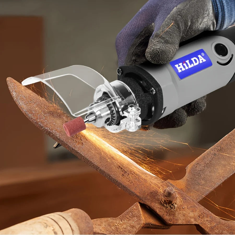 HILDA 500W Rotary Tool Kit for Woodworking Detailing