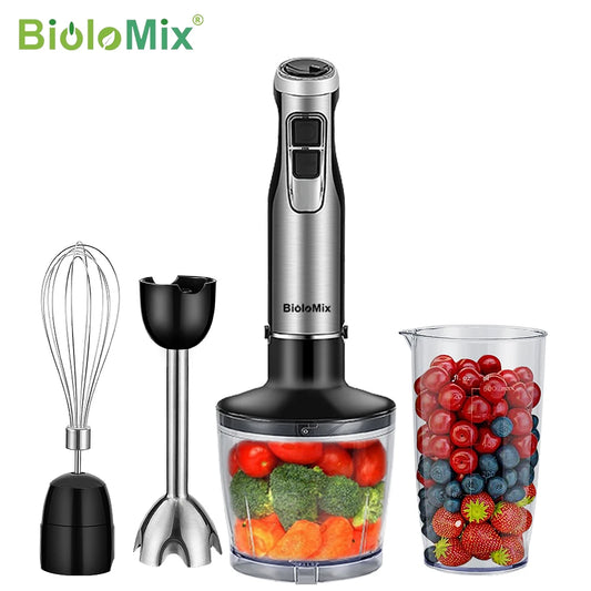 Biolomix 4 In 1 Immersion Hand Blender With Smoothie Cup