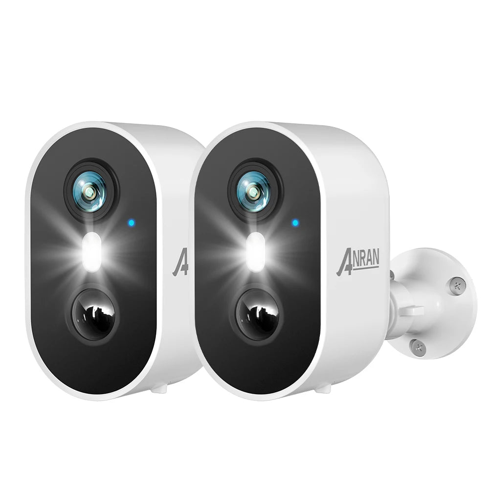 ANRAN 2K Rechargeable Battery Camera 2.4G WiFi Surveillance