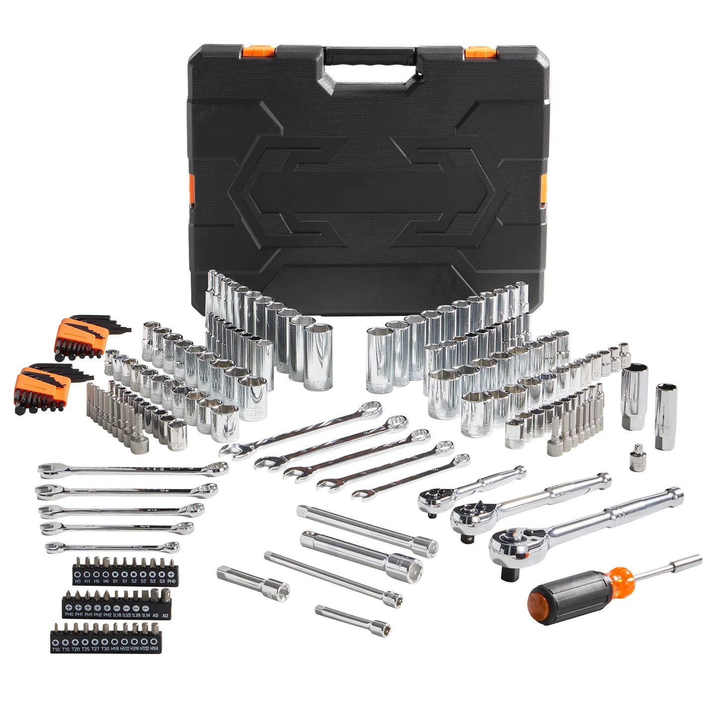 SucceBuy Mechanics Tool Set And Socket Kit 145 Pcs