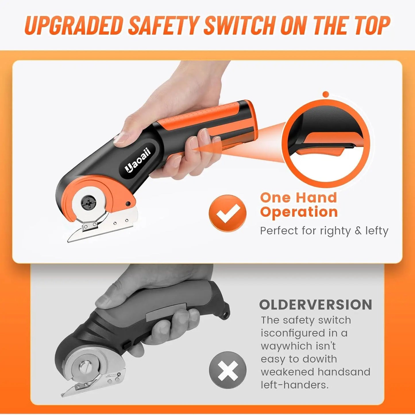 Seesii Cordless Rechargeable Scissors Cardboard Cutter
