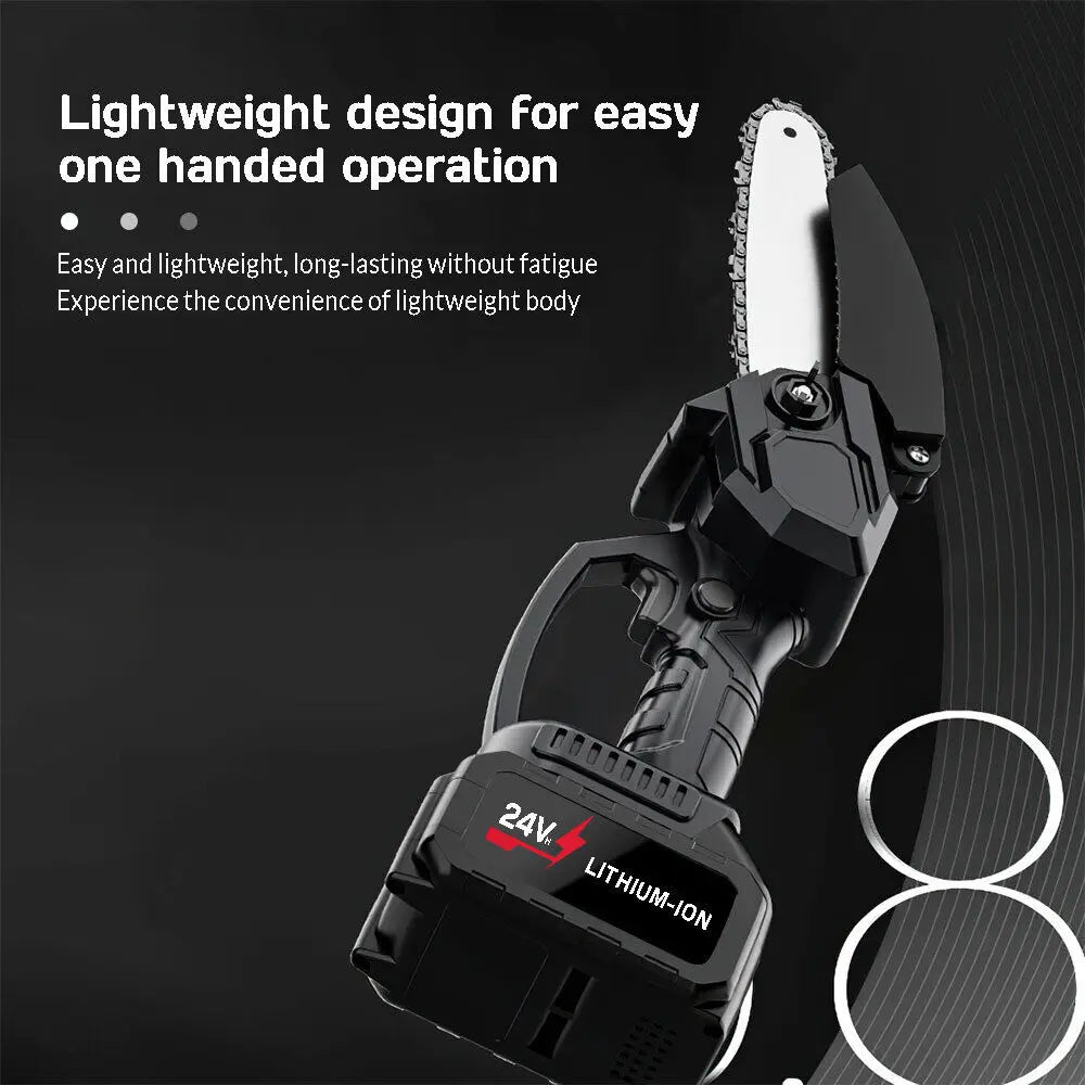 Mini Electric Chainsaw Cordless Portable Handheld Tool