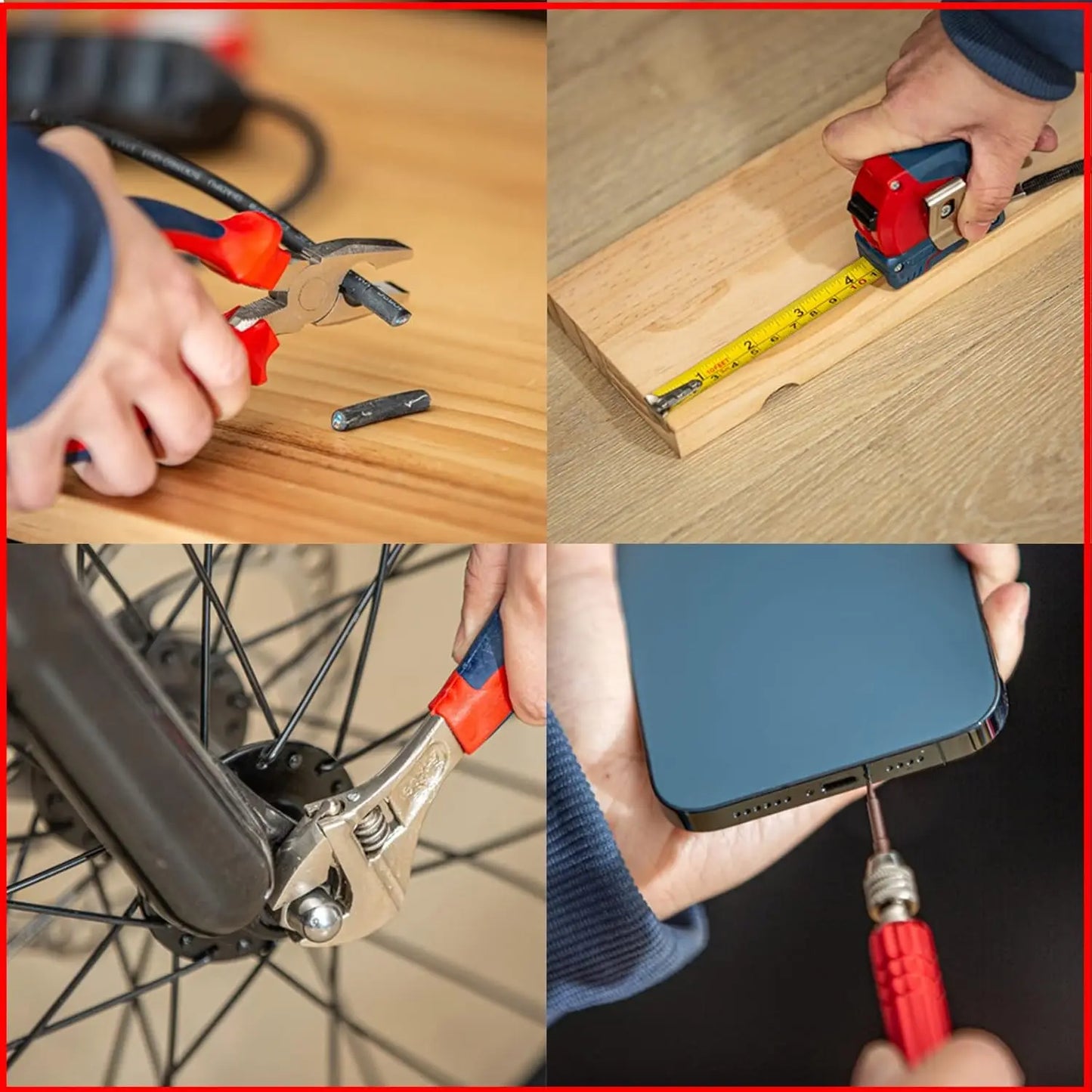 Durable 28-Piece Metal Tool Set For DIY And Car Repair
