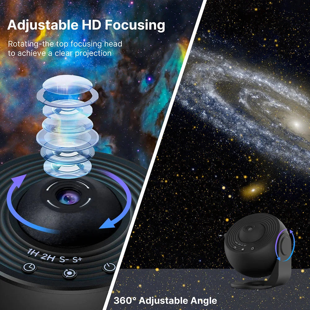 Mexllex 13-In-1 Galaxy Star Projector Night Light With Film Discs