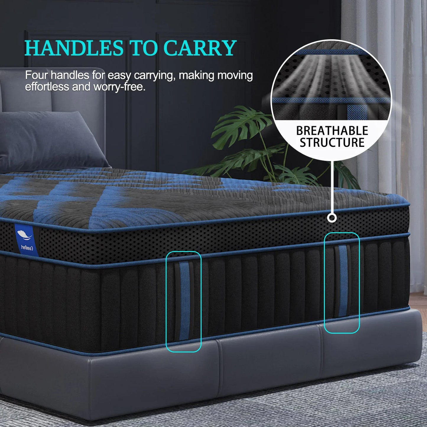Sweetlove Gel Memory Foam Hybrid Mattress In A Box