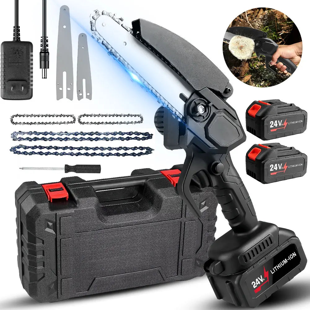 Mini Electric Chainsaw Cordless Portable Handheld Tool