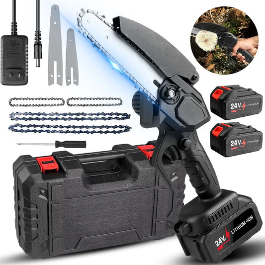 Mini Electric Chainsaw Cordless Portable Handheld Tool
