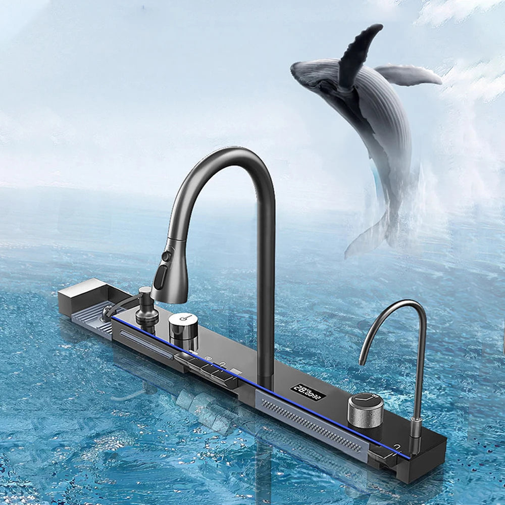Stainless Steel Undermount Single Bowl Kitchen Sink With Digital Display